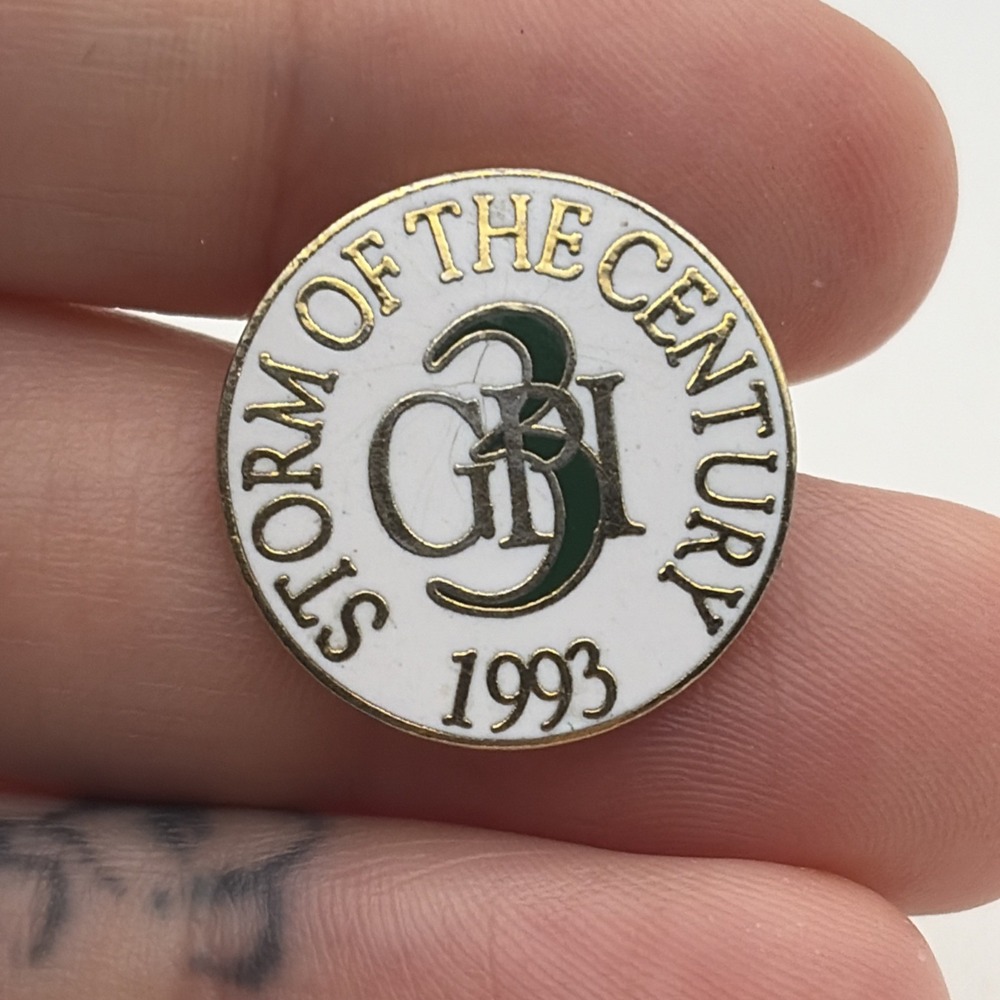 1993 GPI Greenman-Pedersen Inc. Storm Of The Century Florida Lapel Hat Pin